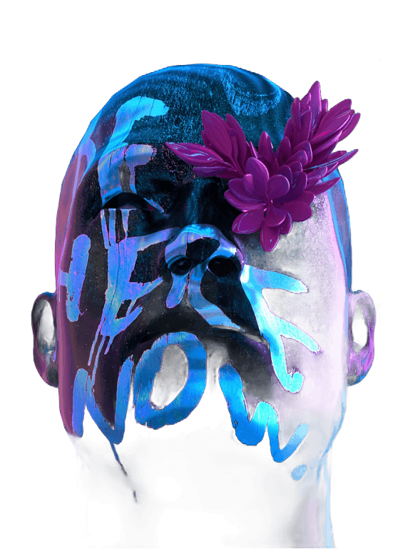 a person with a flower in their hair (Background Removed)