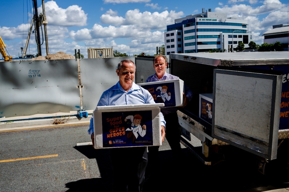 Someone checking items off of a check list