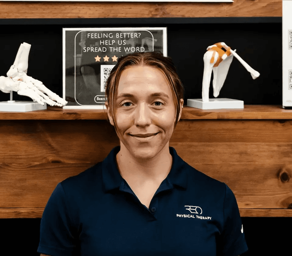 Soleil Smith, physical therapist from REO Physical Therapy, specializing in TMJ disorder, prenatal and postpatum, young athletes and neurological discorders