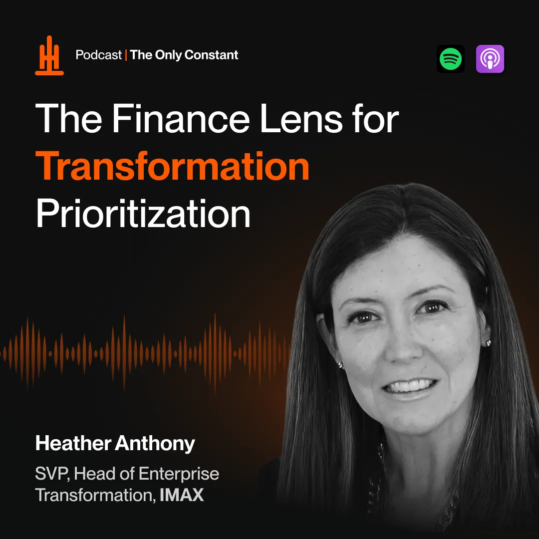 The Finance Lens for Transformation Prioritization