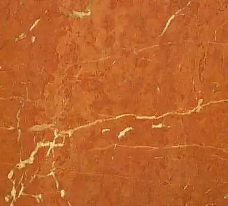 Rojo Alicante marble — natural stone swatch, Mosaiclegs Art Studio