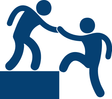 Sustenance Stage card with helping hand icon