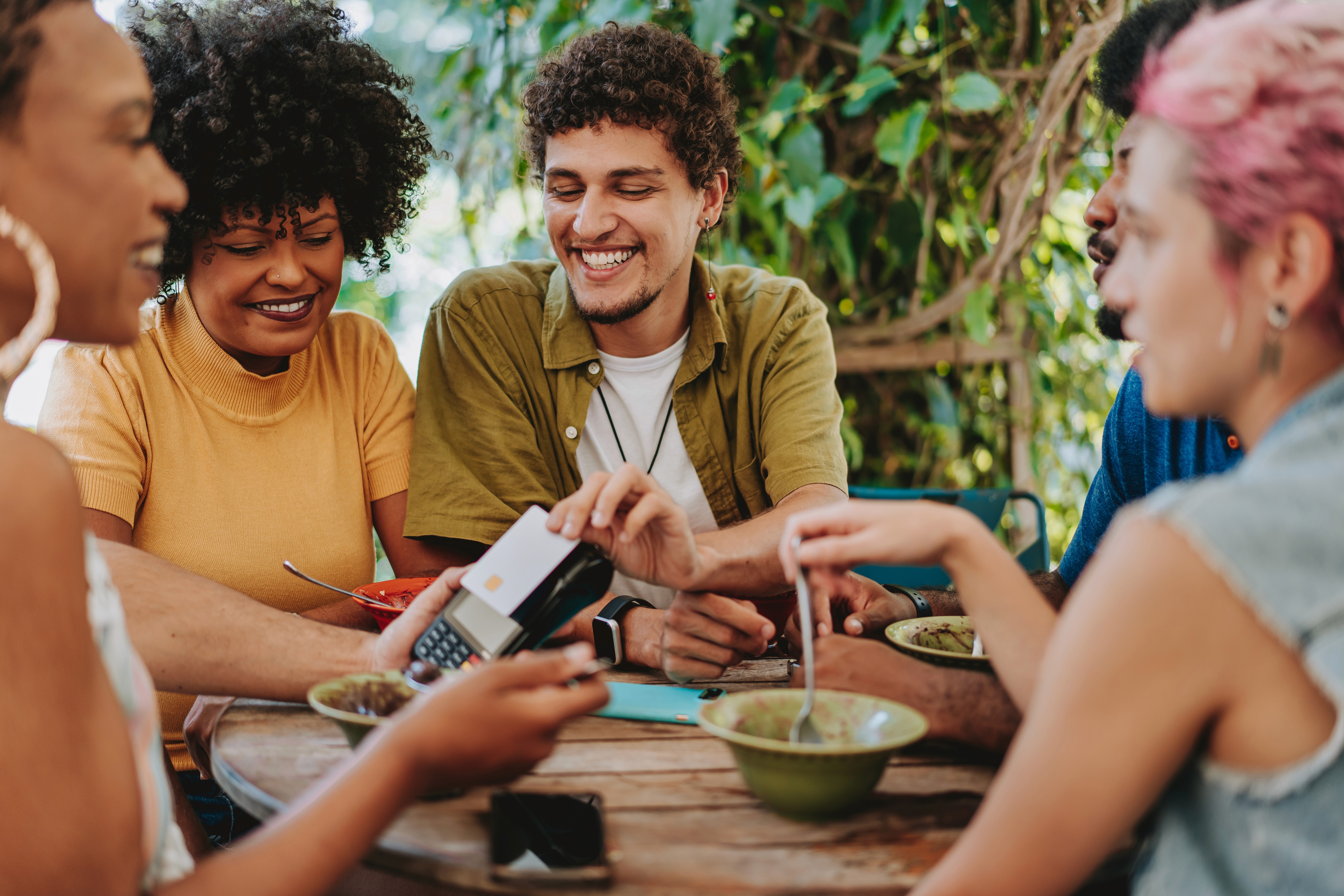 Close-up of hands using a smartphone