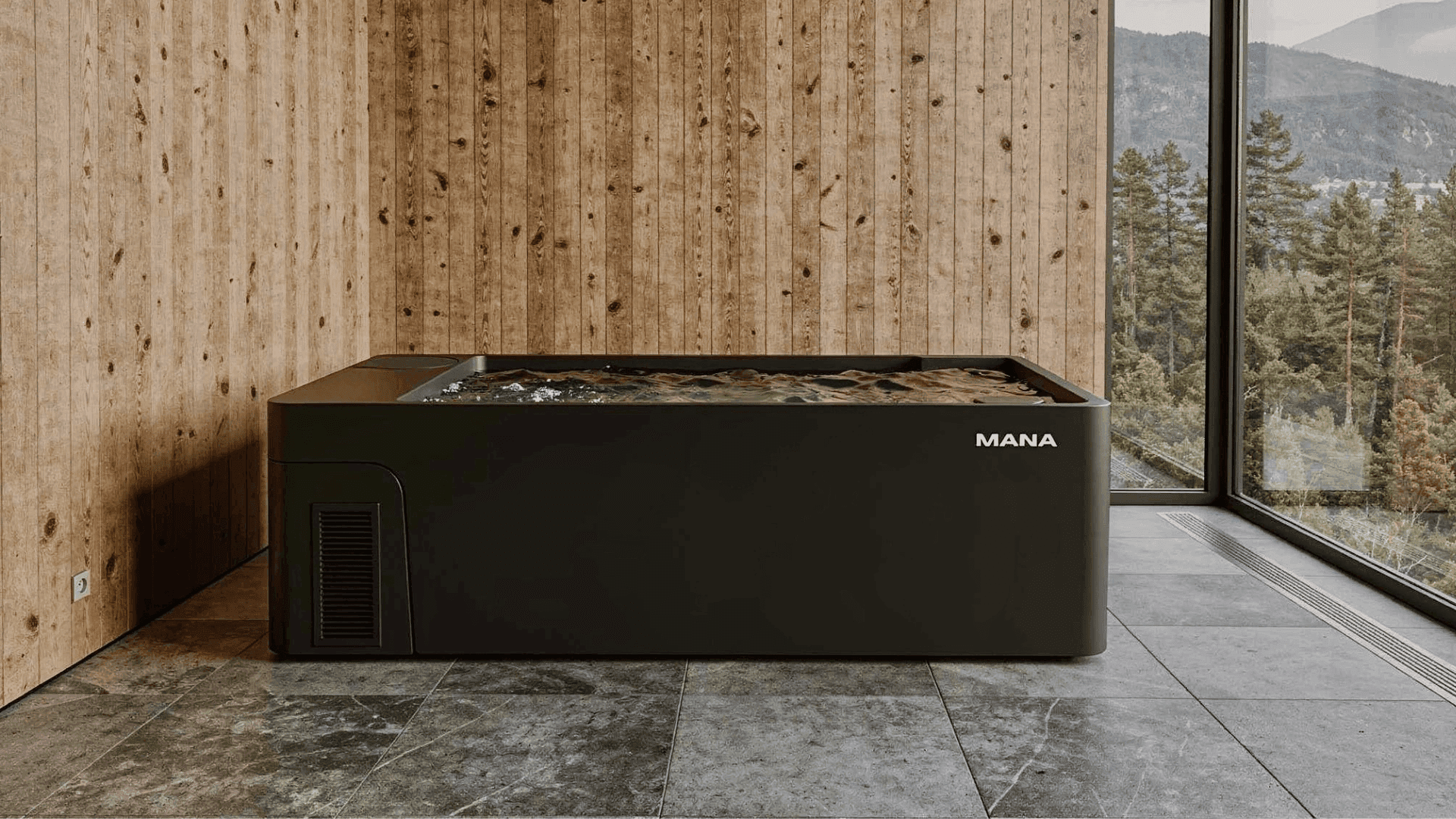 Mana 1.0 commercial cold plunge in Swedish spa