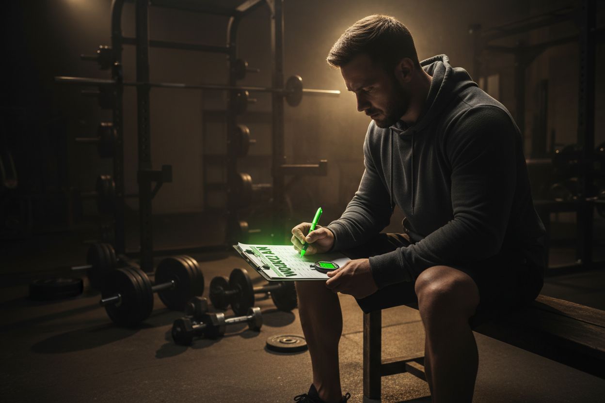 Coach writing workout plan