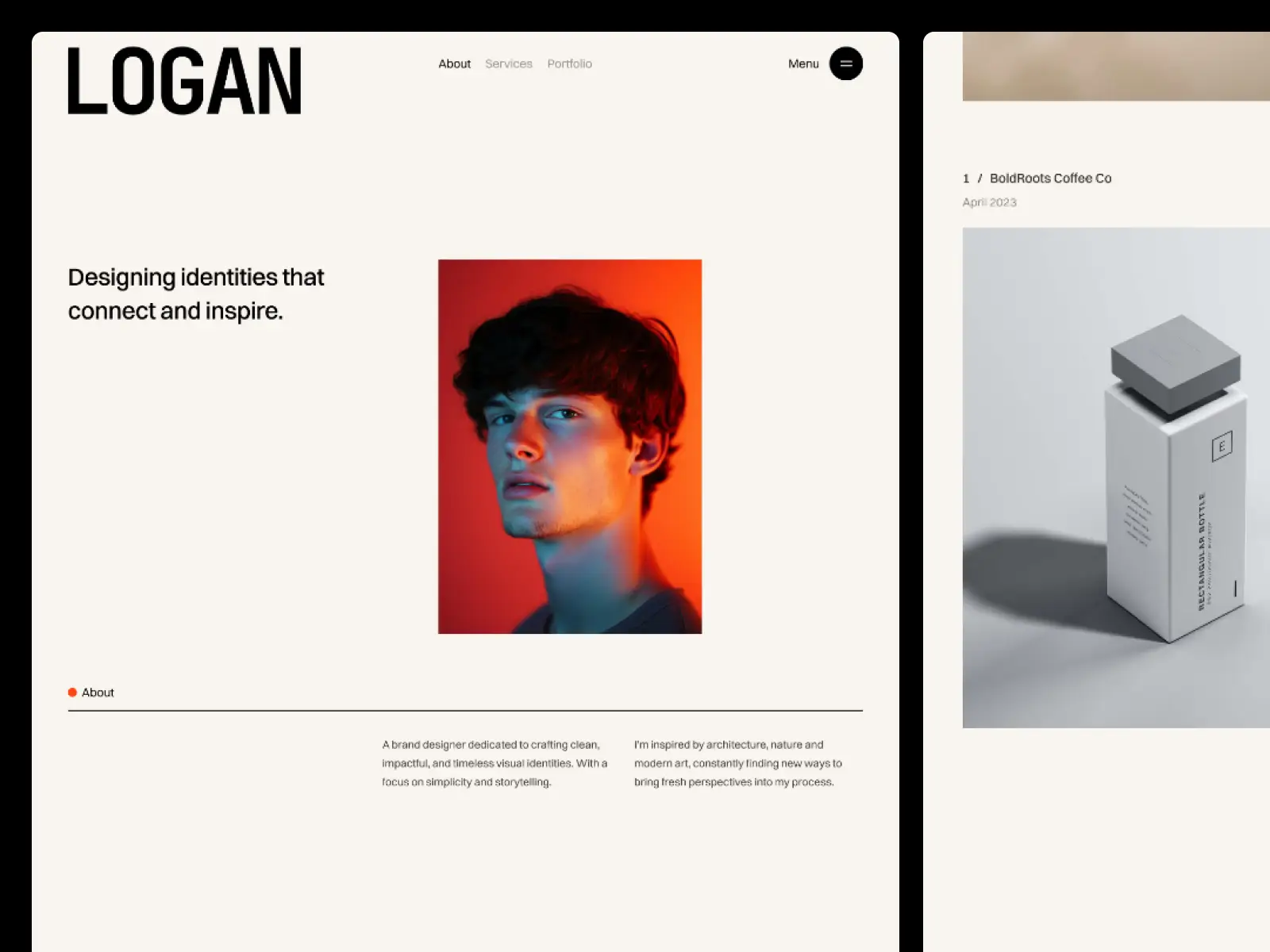 Loogan Framer template