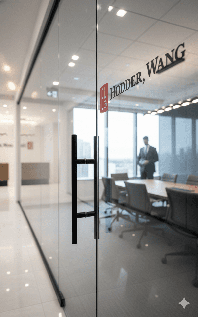 Lawyer looking at client