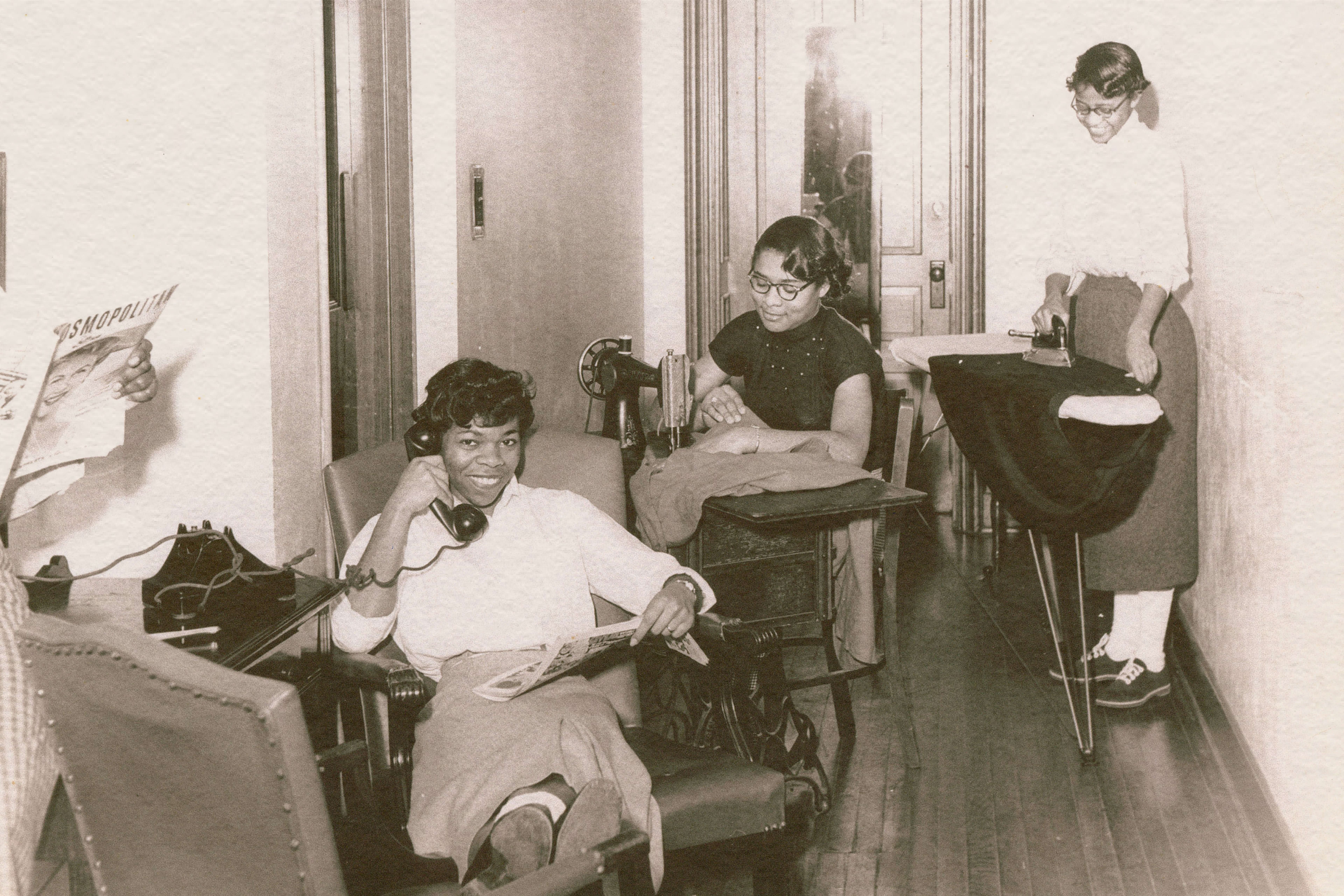 Diverse group of young women working in Dayton, OH