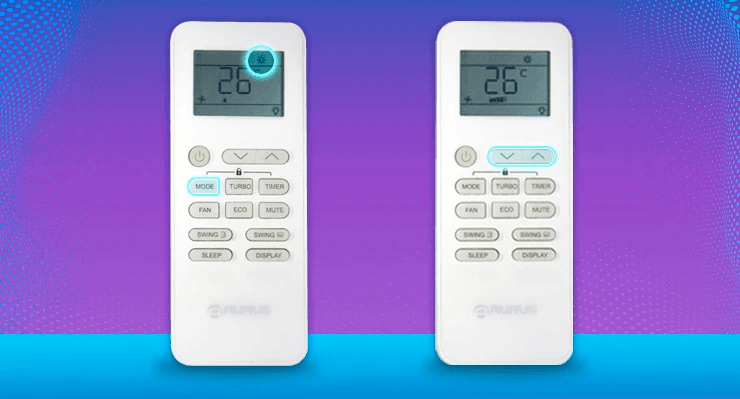 How to put the minisplit on heating