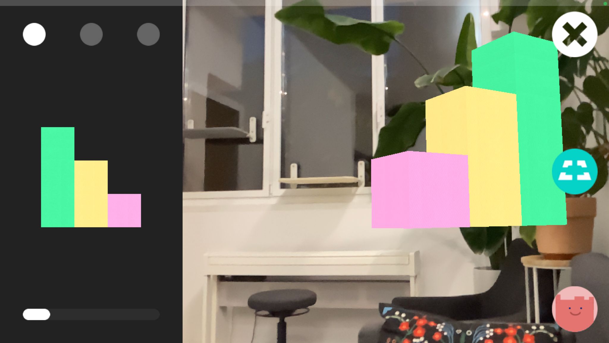 An augmented reality game for developing spatial skills (Funexpected Math app)