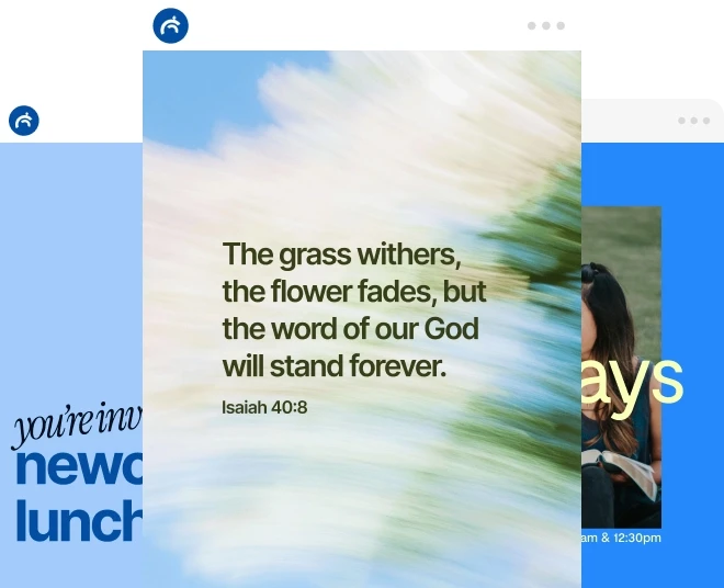 Branded social media templates