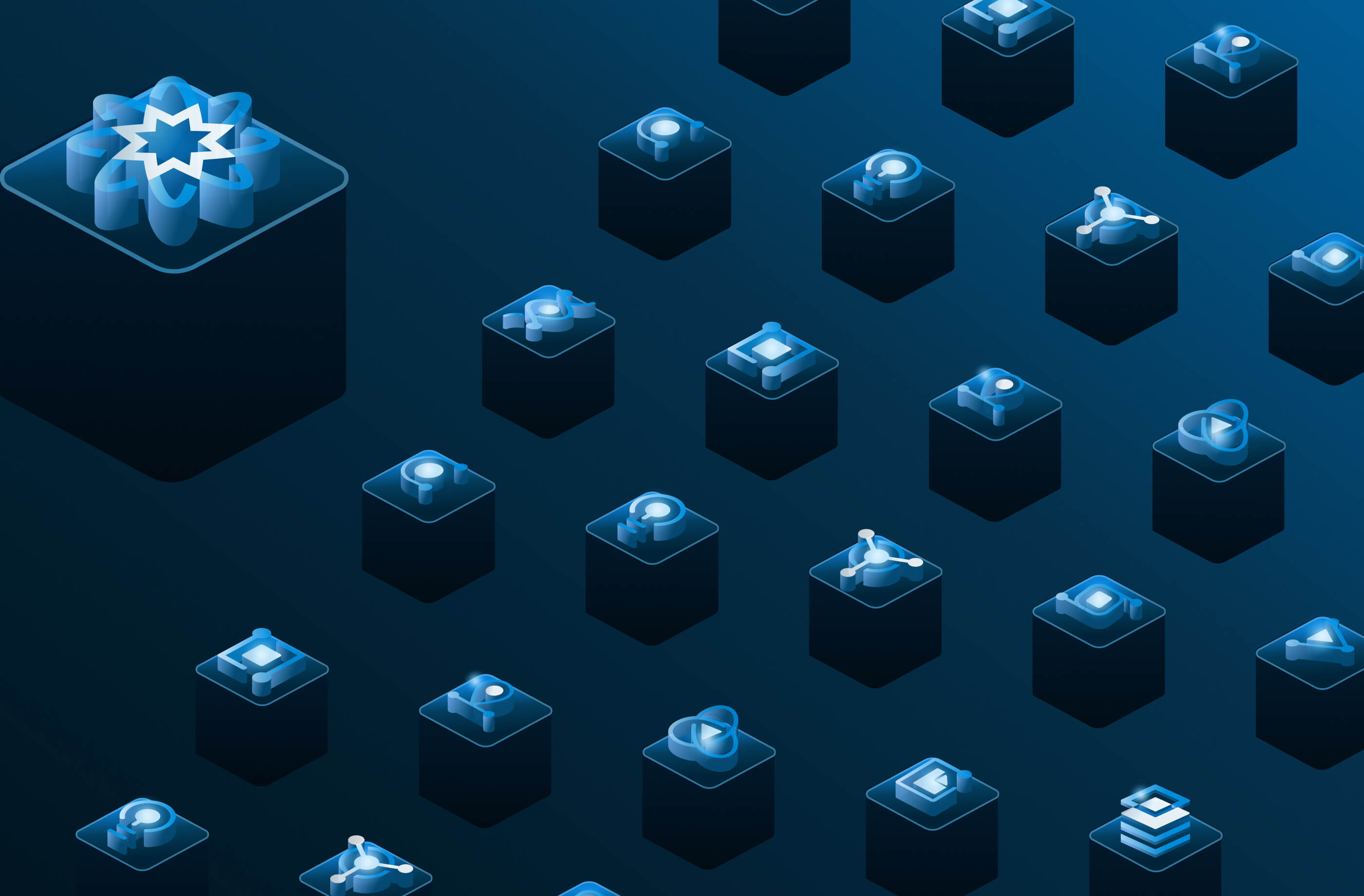 Batch.Works logo over a photo of a box of 3D printed objects