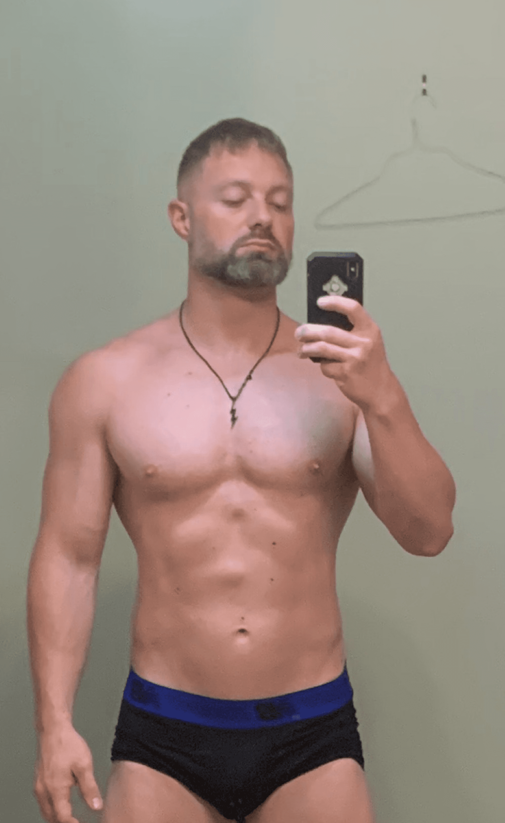 Jeremy Lankford before photo — starting point before muscle growth with Chasing Gains online coaching