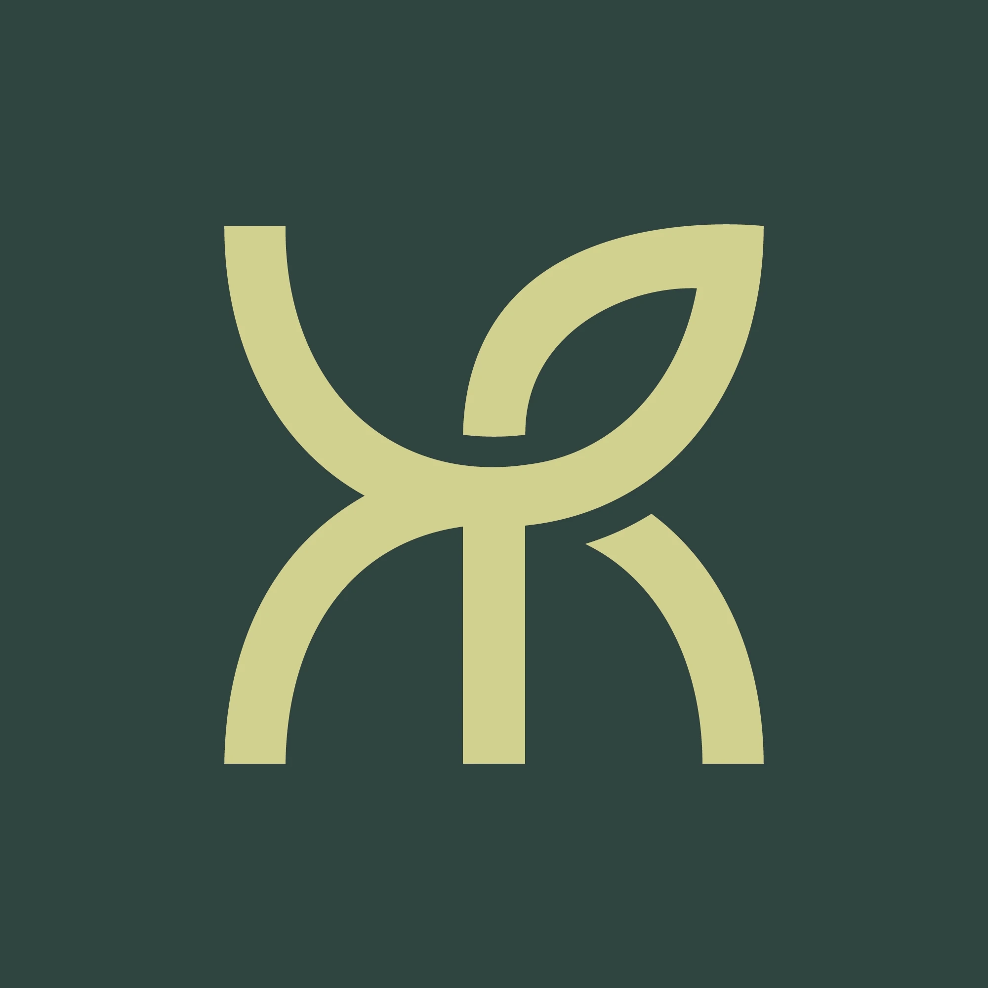 logo vert clair sur fond vert foncé