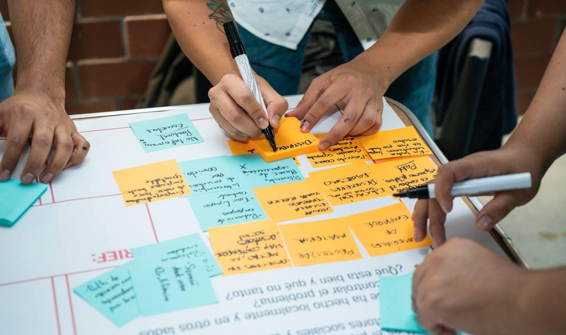 Team collaborating on a medical affairs strategyment