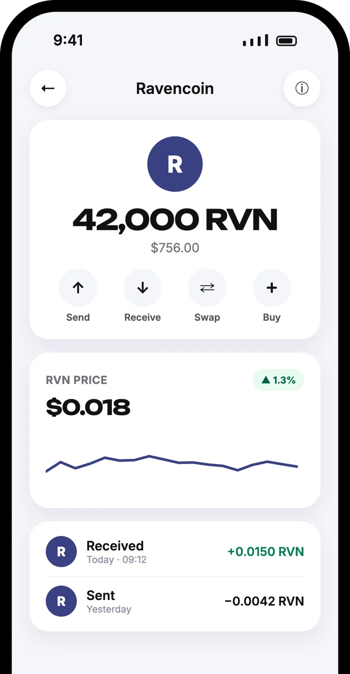 Atom Wallets app screen