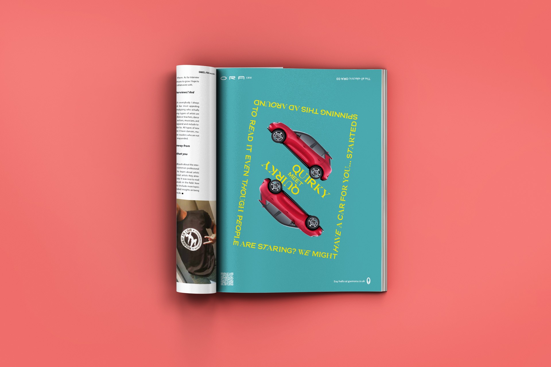 Magazine advert for ORA GWM