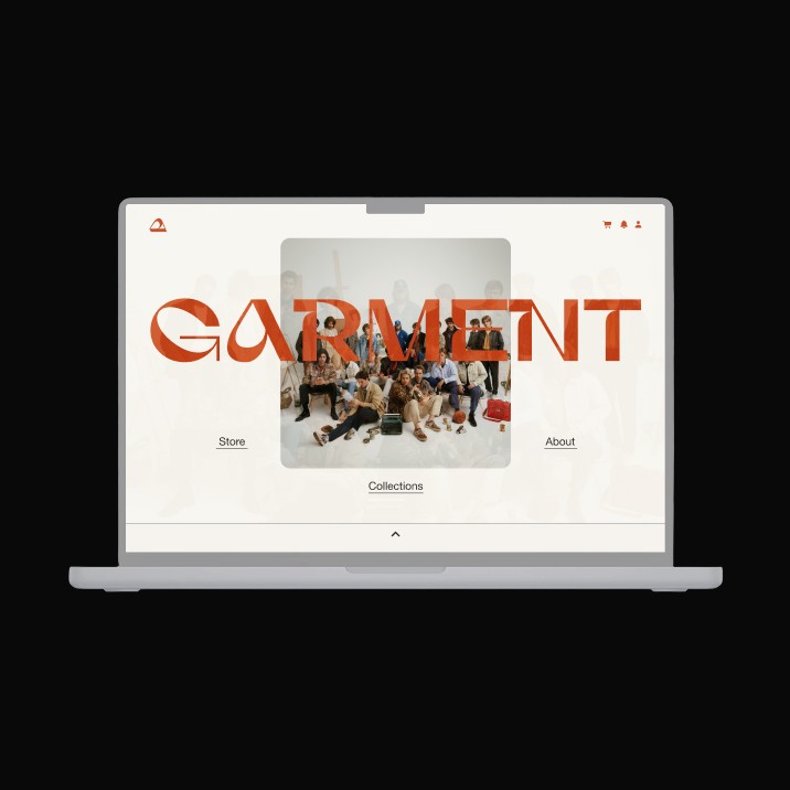 Garmet web mockup image