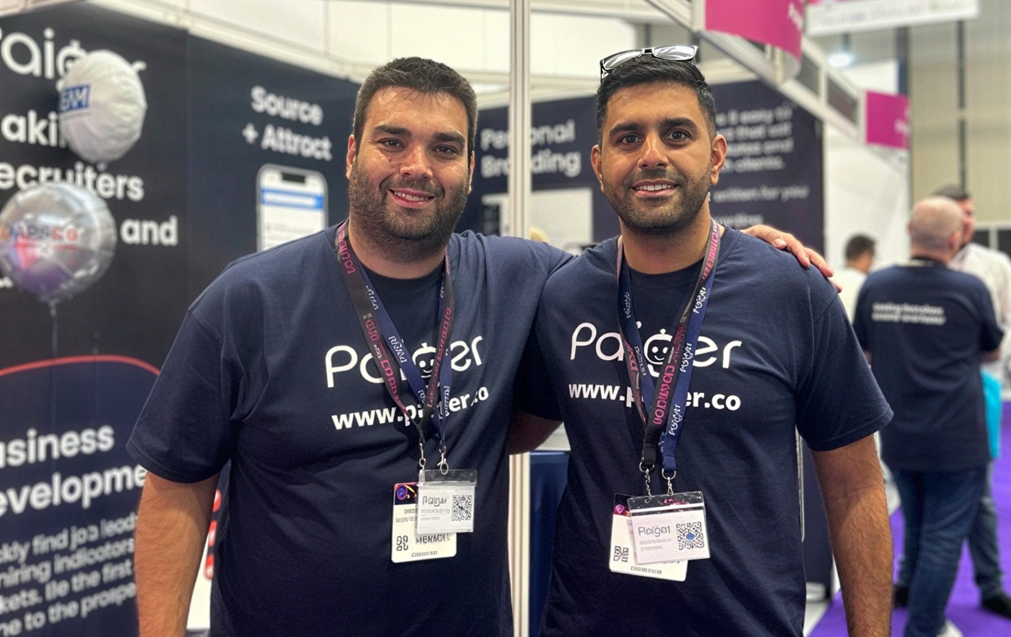 Darren and Rohit at the Recruitment Agency Expo