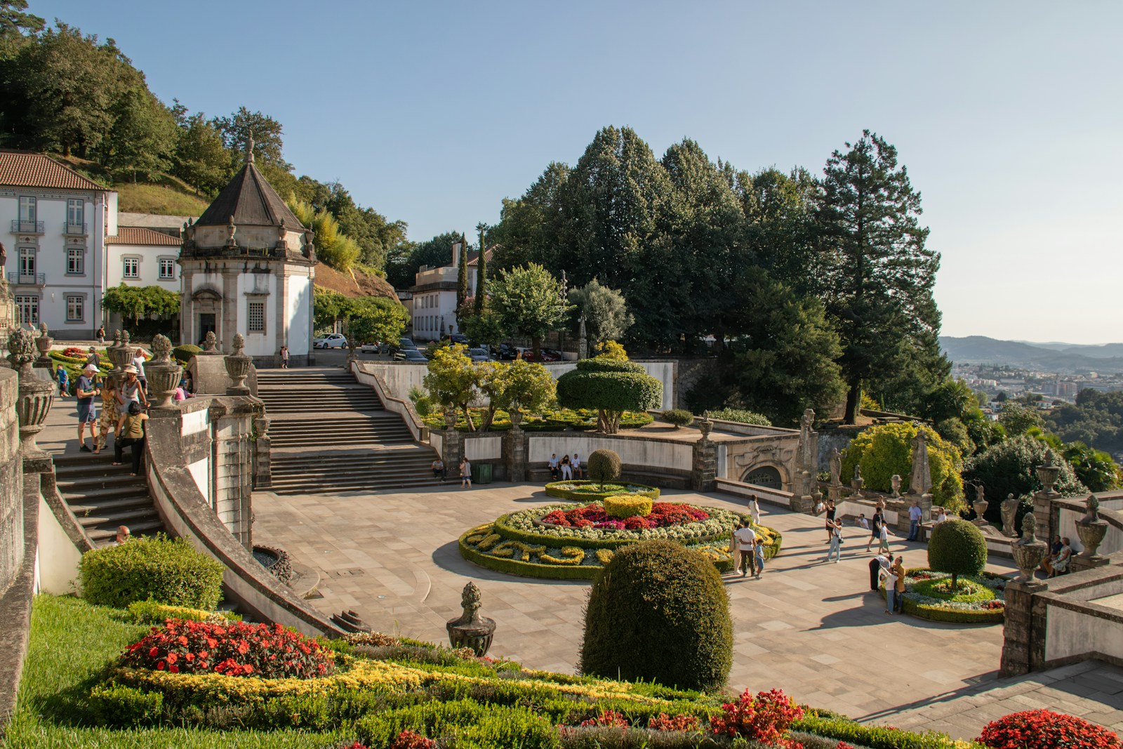 Formal gardens and terraces in Sintra, Portugal