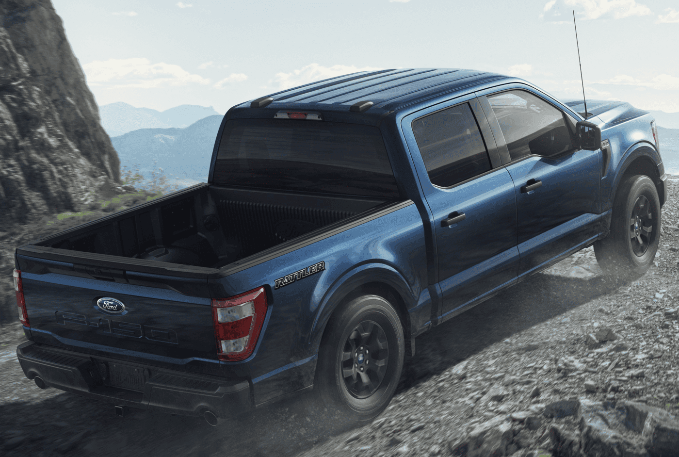 2023 F-150 Rattler going up a steep rocky hill, courtesy Ford Media Center