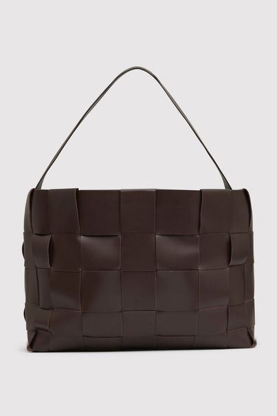 St. Agni | Woven Mini Tote - Chocolate