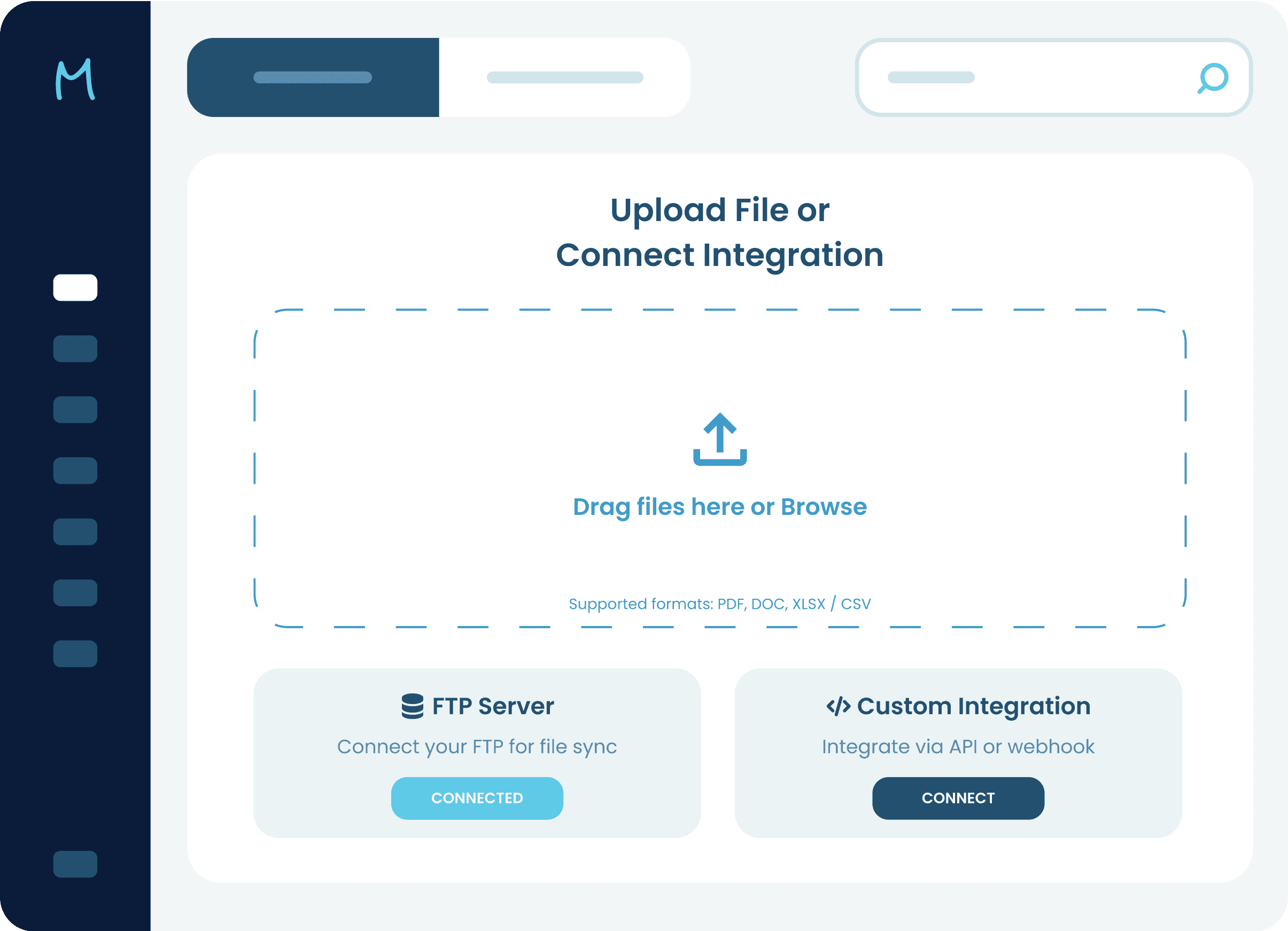 Interface Preview For Intelligent Data Ingestion