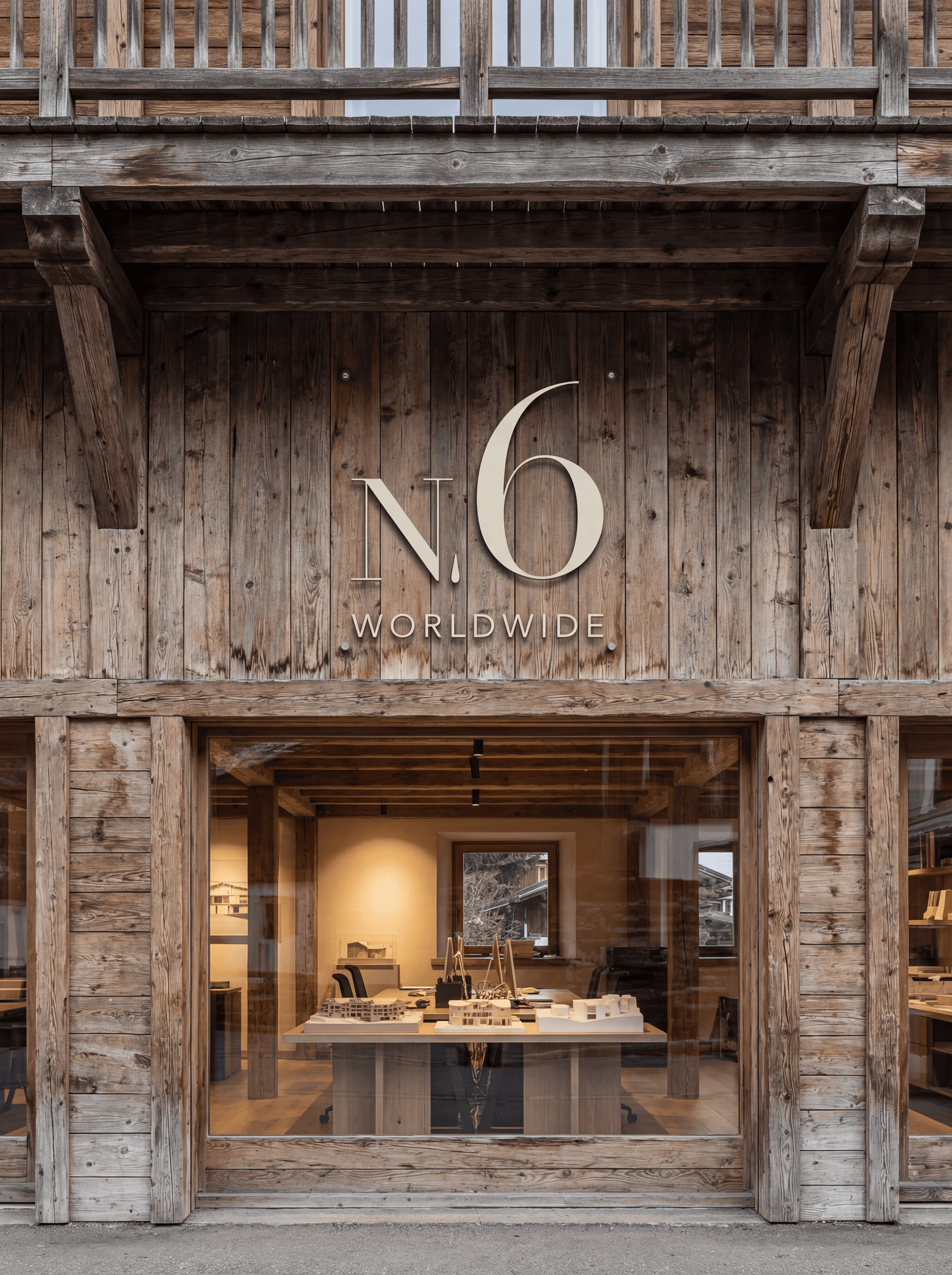 Maison N6 à Megève, architecture d’intérieur haut de gamme au cœur des Alpes.