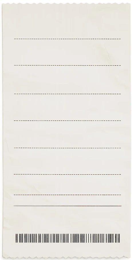 Receipt-style graphic listing common outcomes of choosing low-cost restaurant marketing and website services.