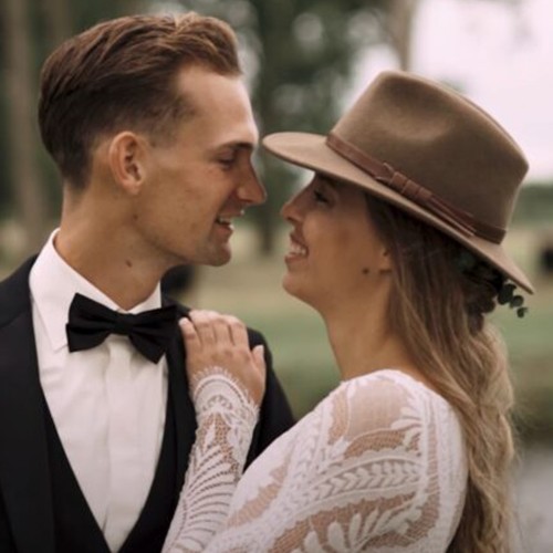 Family posing together for a group portrait.
