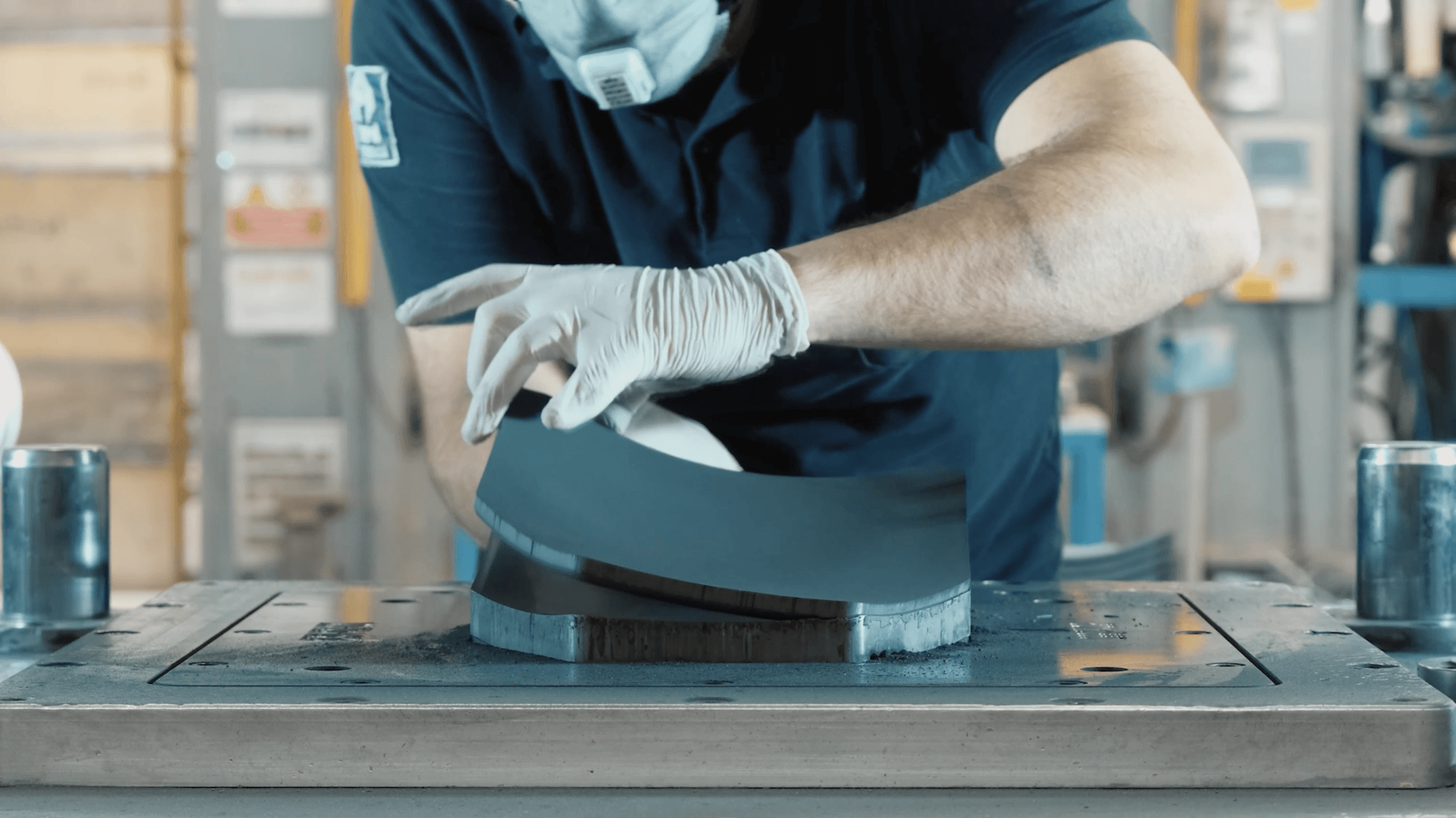 Hard Body Armor Plate Press