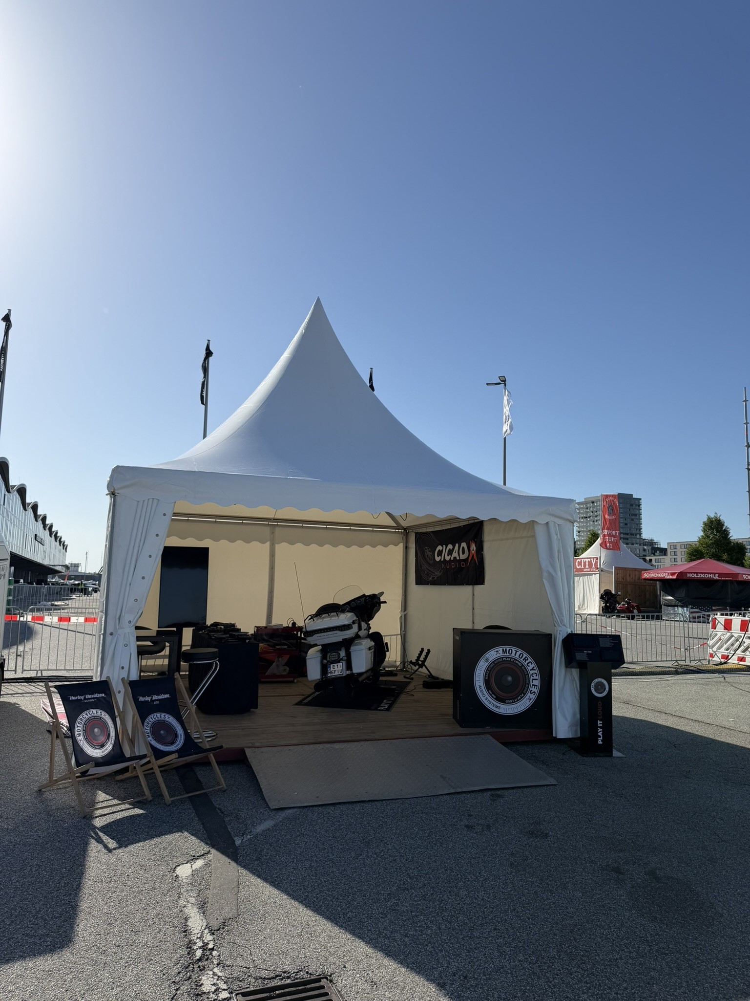 Impression der MotorCycle Audio Crew – Harley Days Hamburg 2026