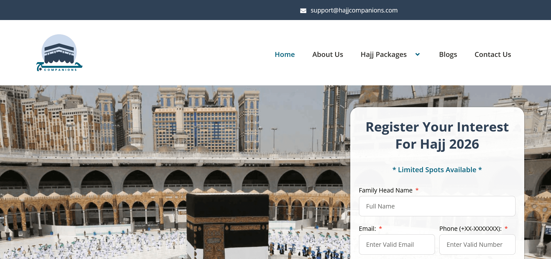 Dreams Agency performed personalized measures to enhance their online presence on Instagram and Facebook. for Hajj Companions 