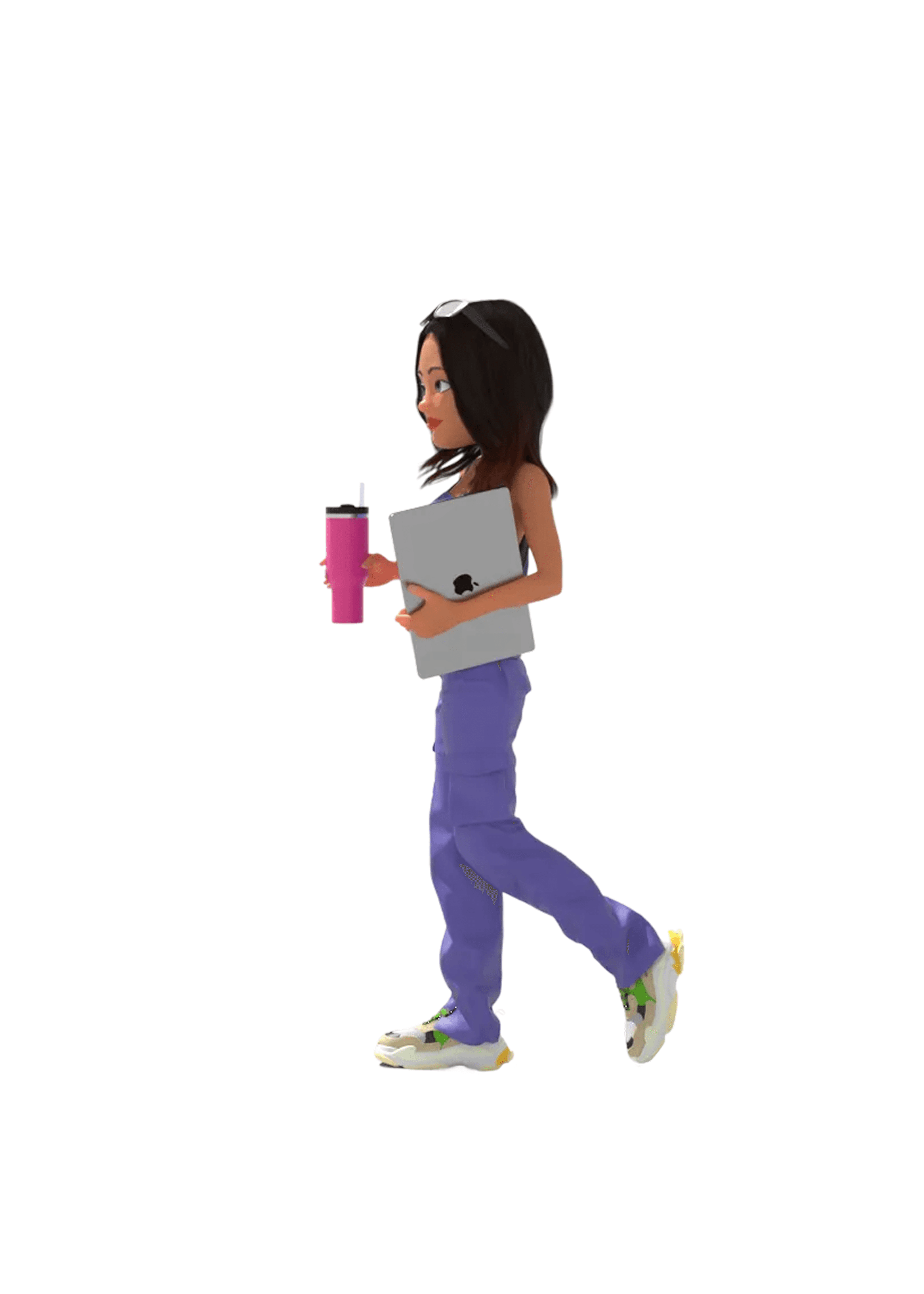 Portrait of portfolio creator – back view