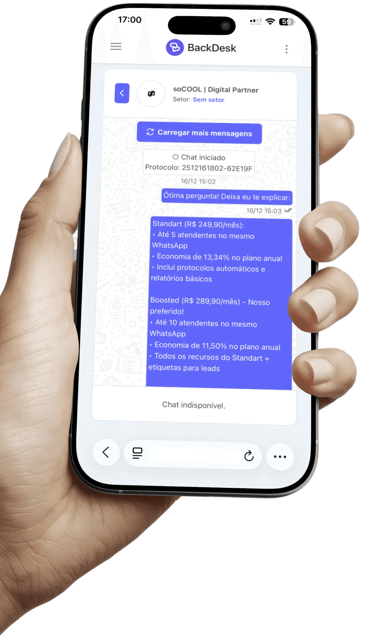 Atendimento Via Whatsapp