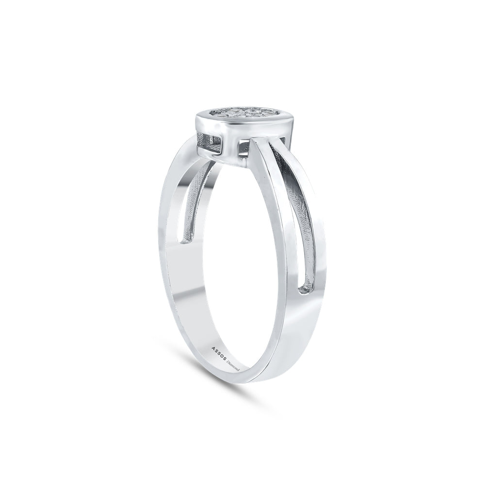 0.07 Karat G Renk SI 14 Ayar Pırlanta Fantezi Yüzük