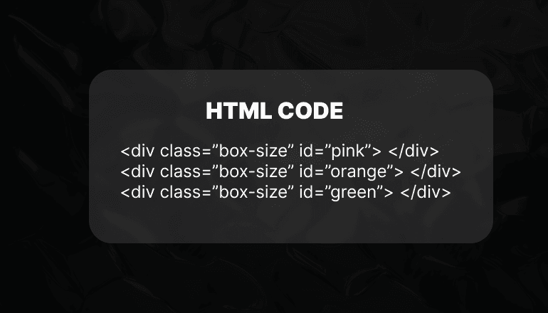 Demo for html on using ID's