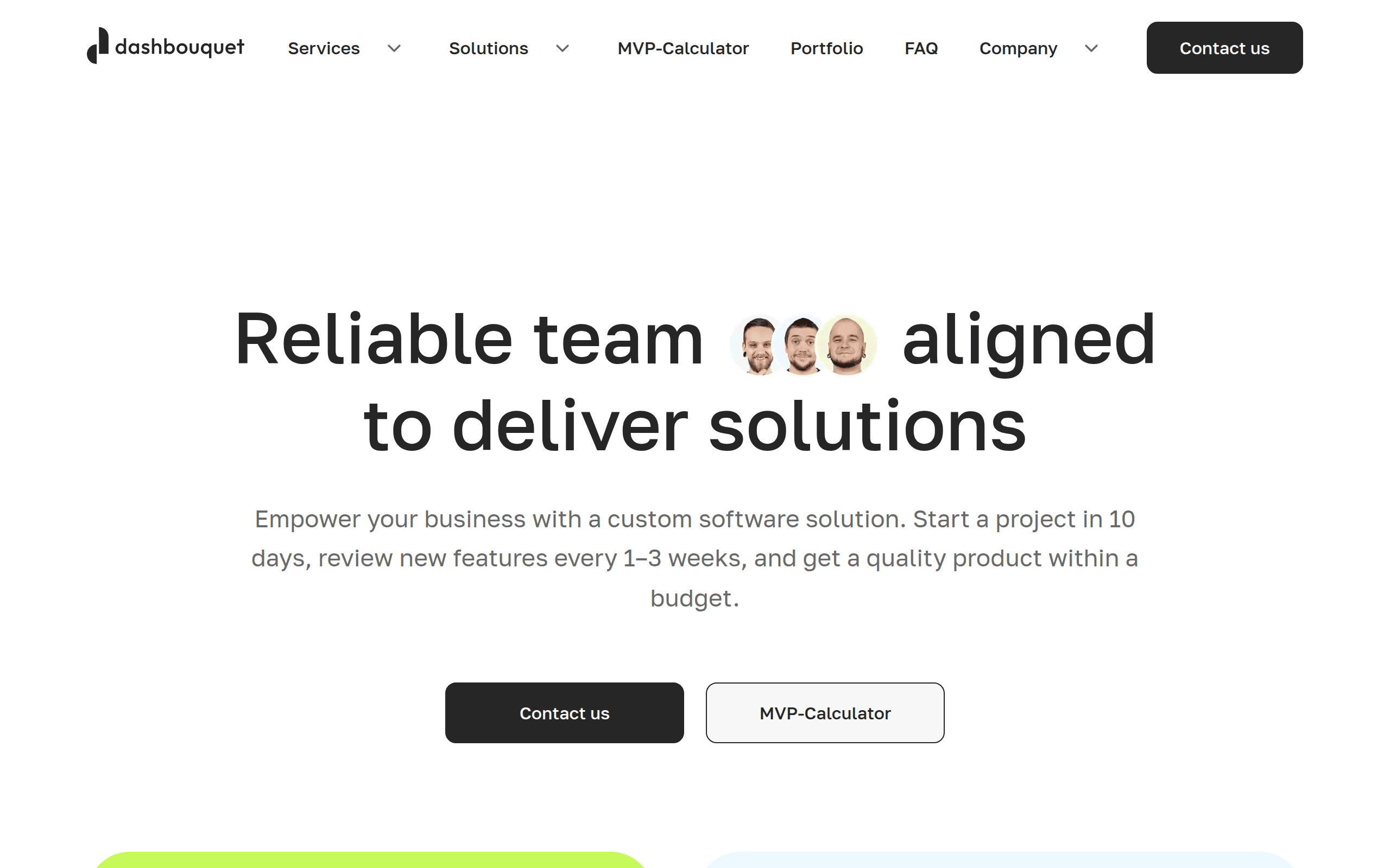 Dashbouquet Development Screenshot