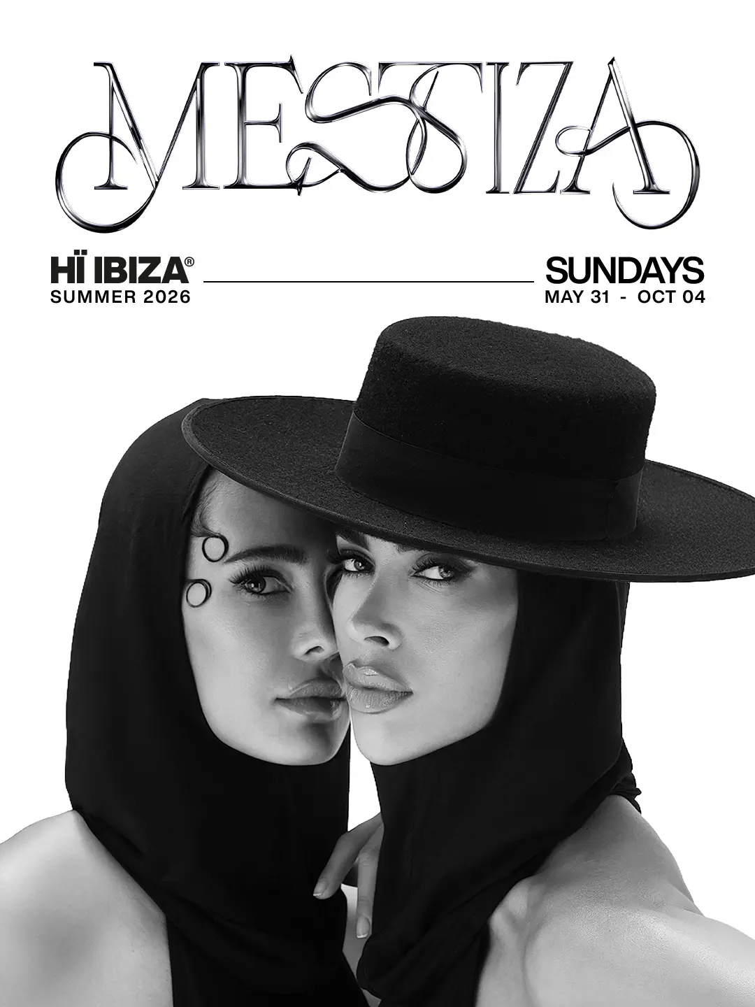 Mëstiza Hï Ibiza 2026 residency poster 