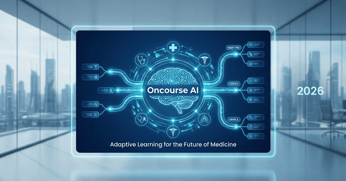 Cover: What Is Oncourse AI? The Complete Guide to AI-Native Medical Exam Prep (2026)