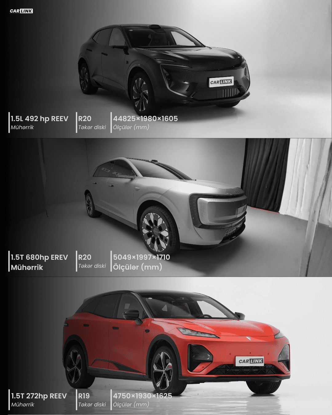Avatr 07 Audi E7X və Deepal S07 2026 texniki göstəricilərinin müqayisəsi