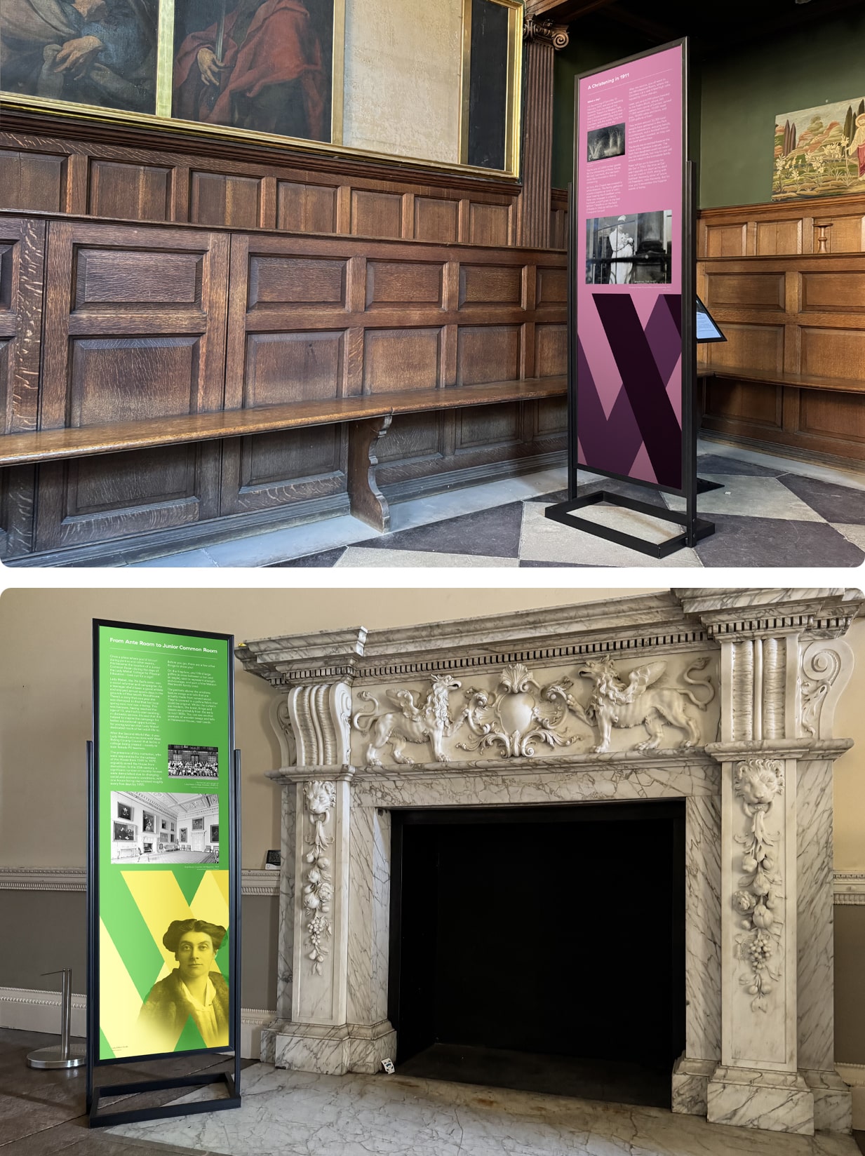 Contemporary Free Standing Museum Exhibition Interpretation Display Panel Design