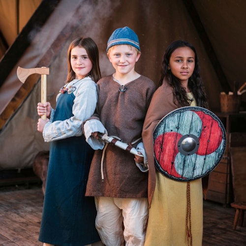 Küldetés Viking a gyönyörű udvarunkon.