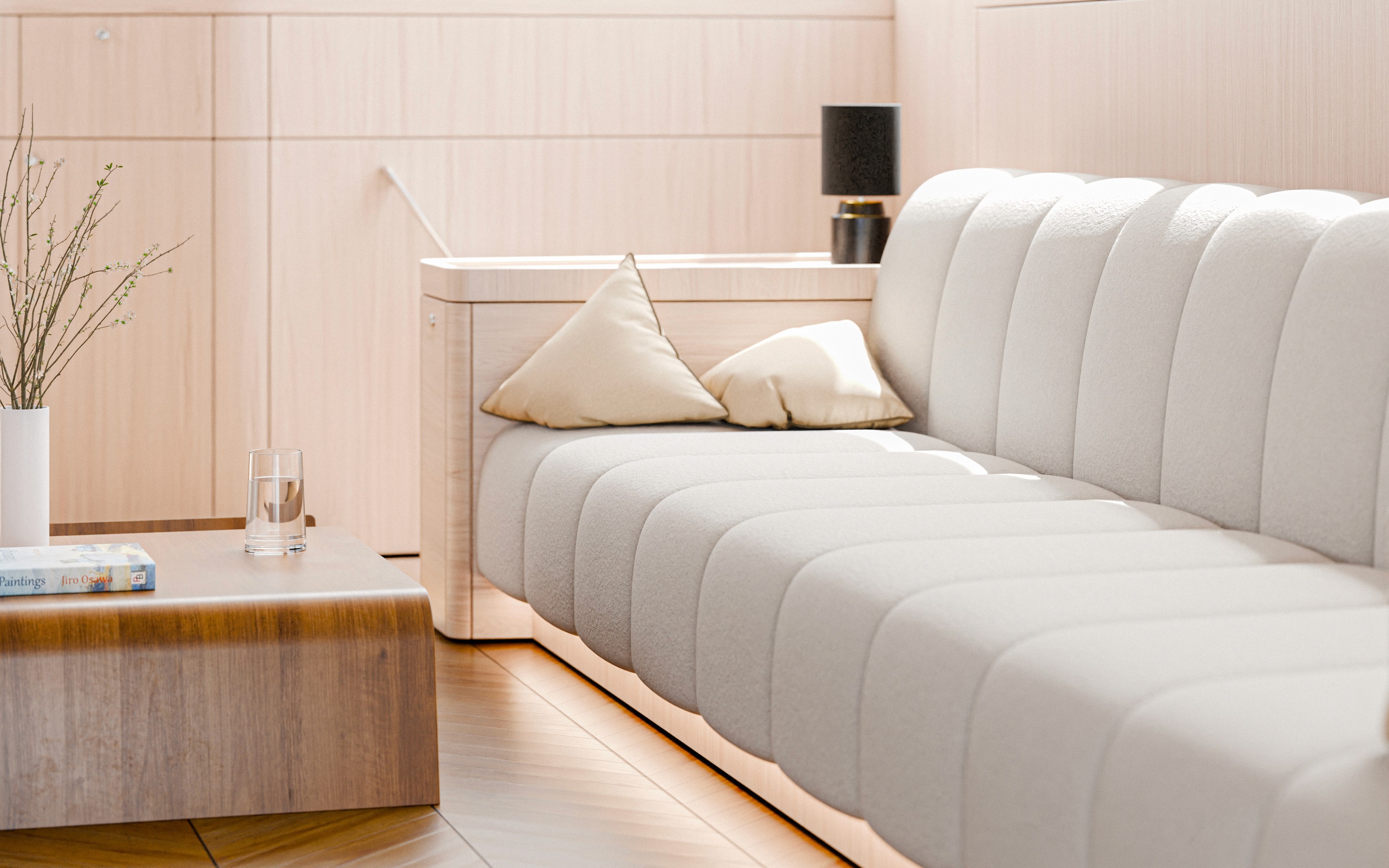 CGI visual of a luxury yacht interior