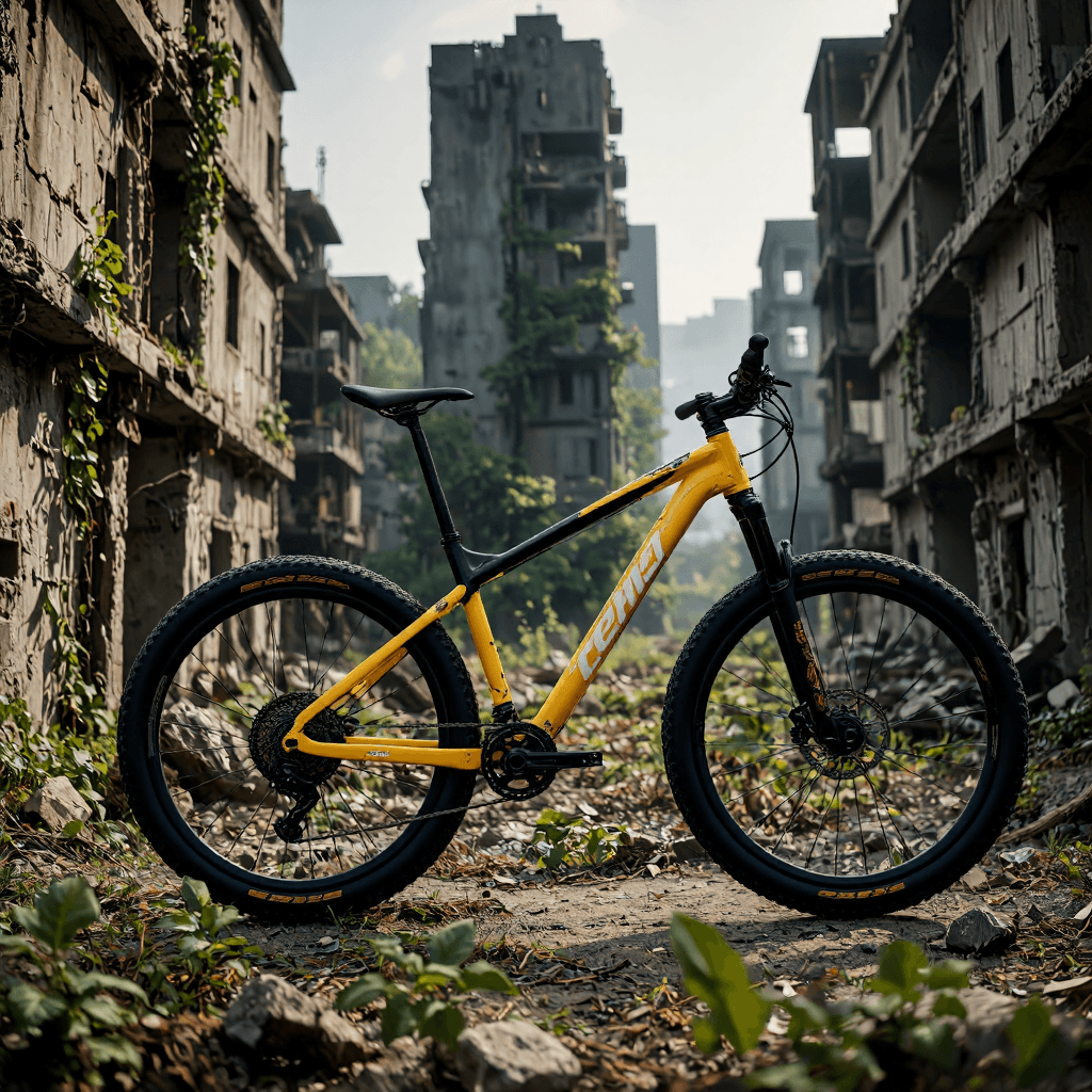 product photography of a mountain bike