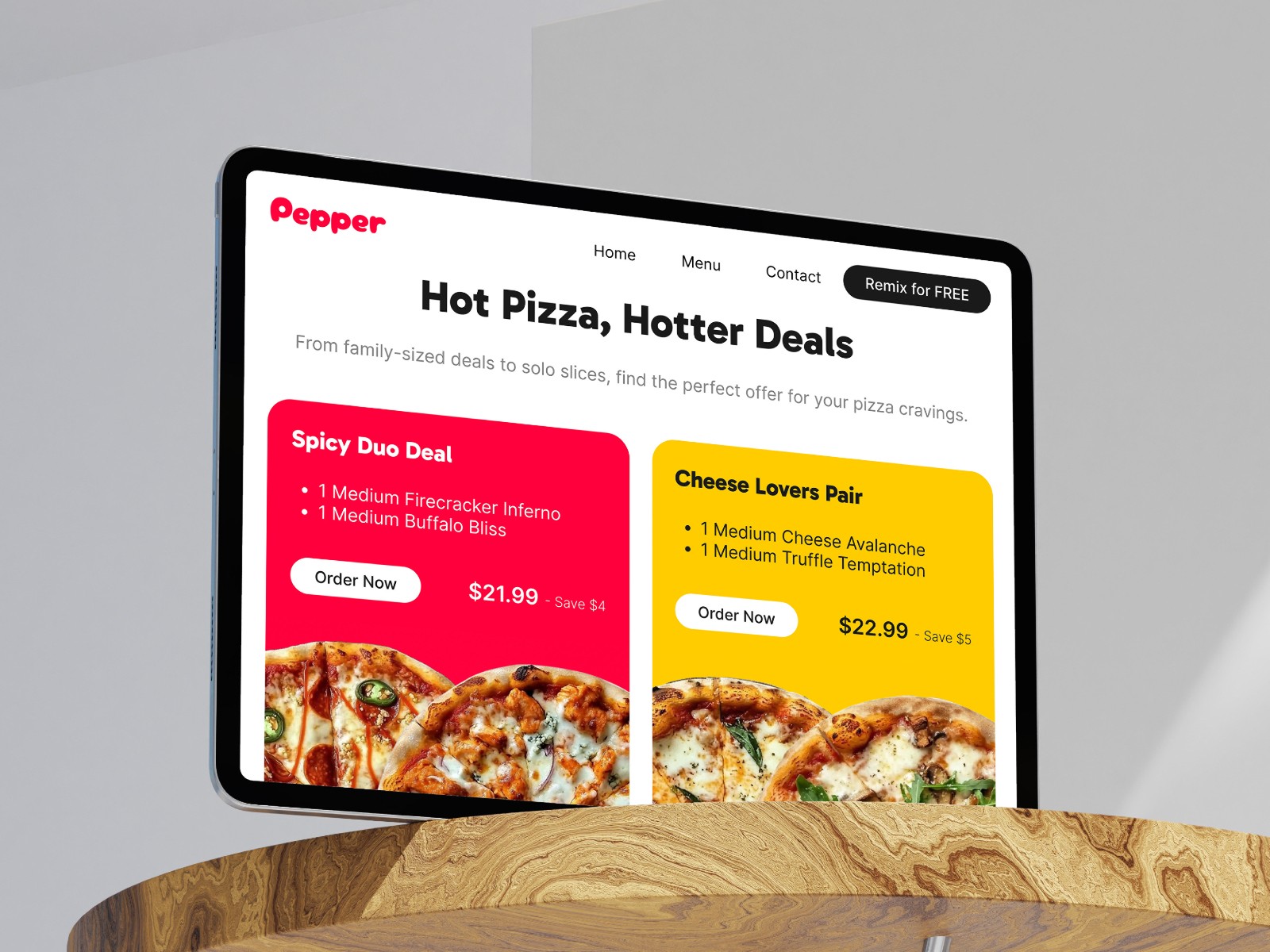 Pepper — 极简动效餐饮品牌网站设计灵感