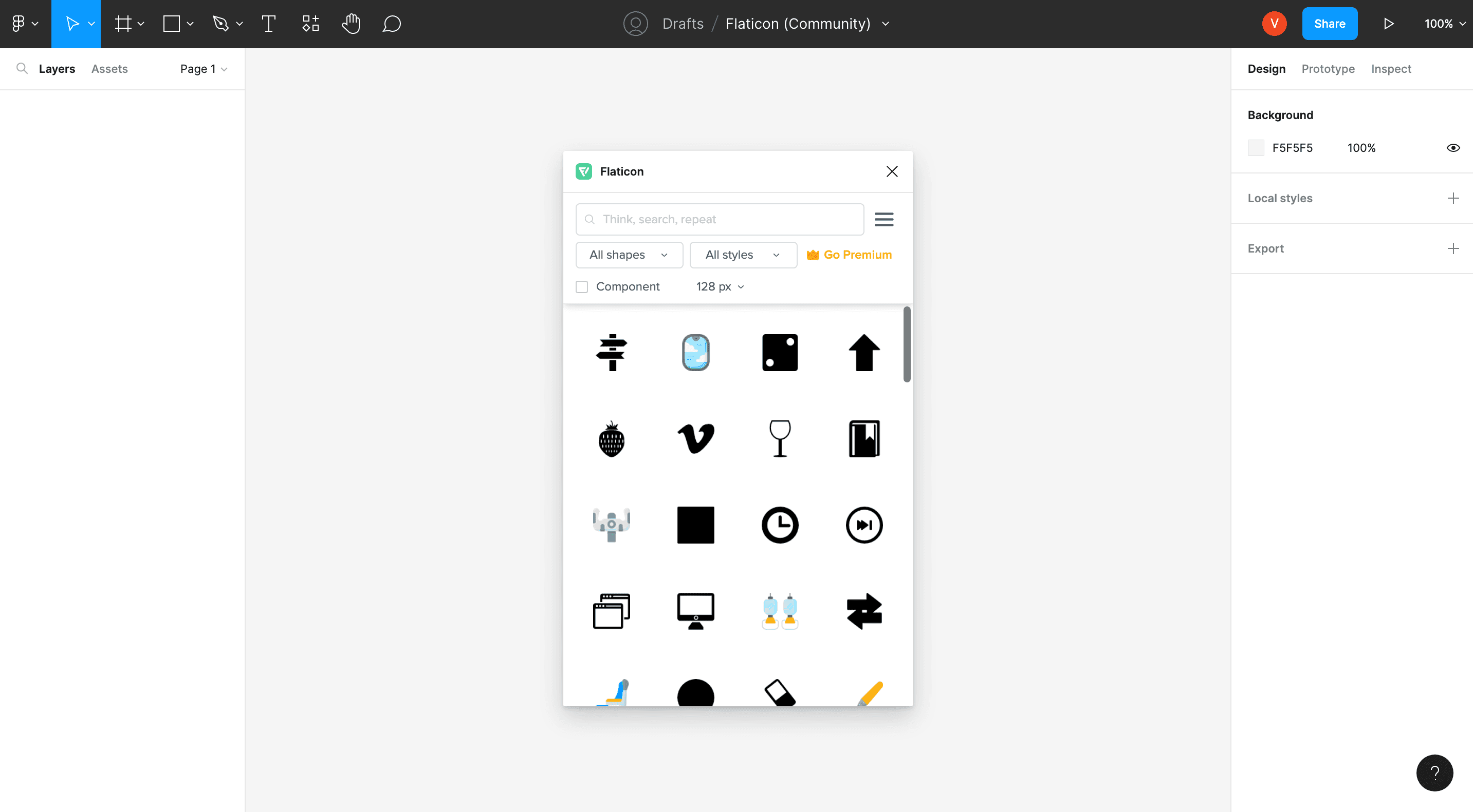 Flaticon figma plugin