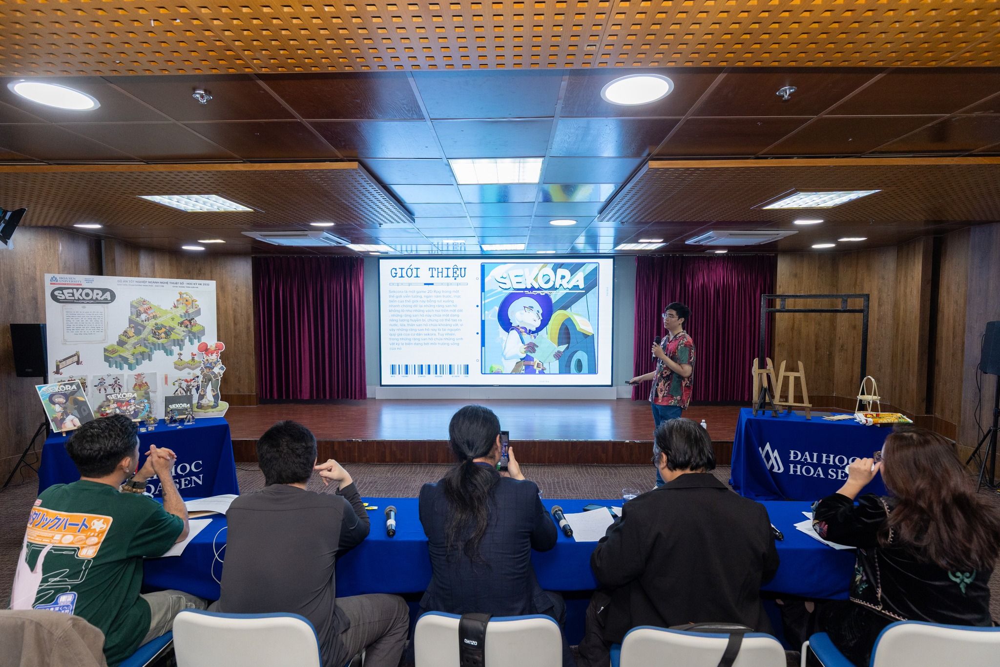 Bảo vệ đồ án tốt nghiệp ngành Nghệ thuật số HSU | Đào tạo gắn thực tiễn