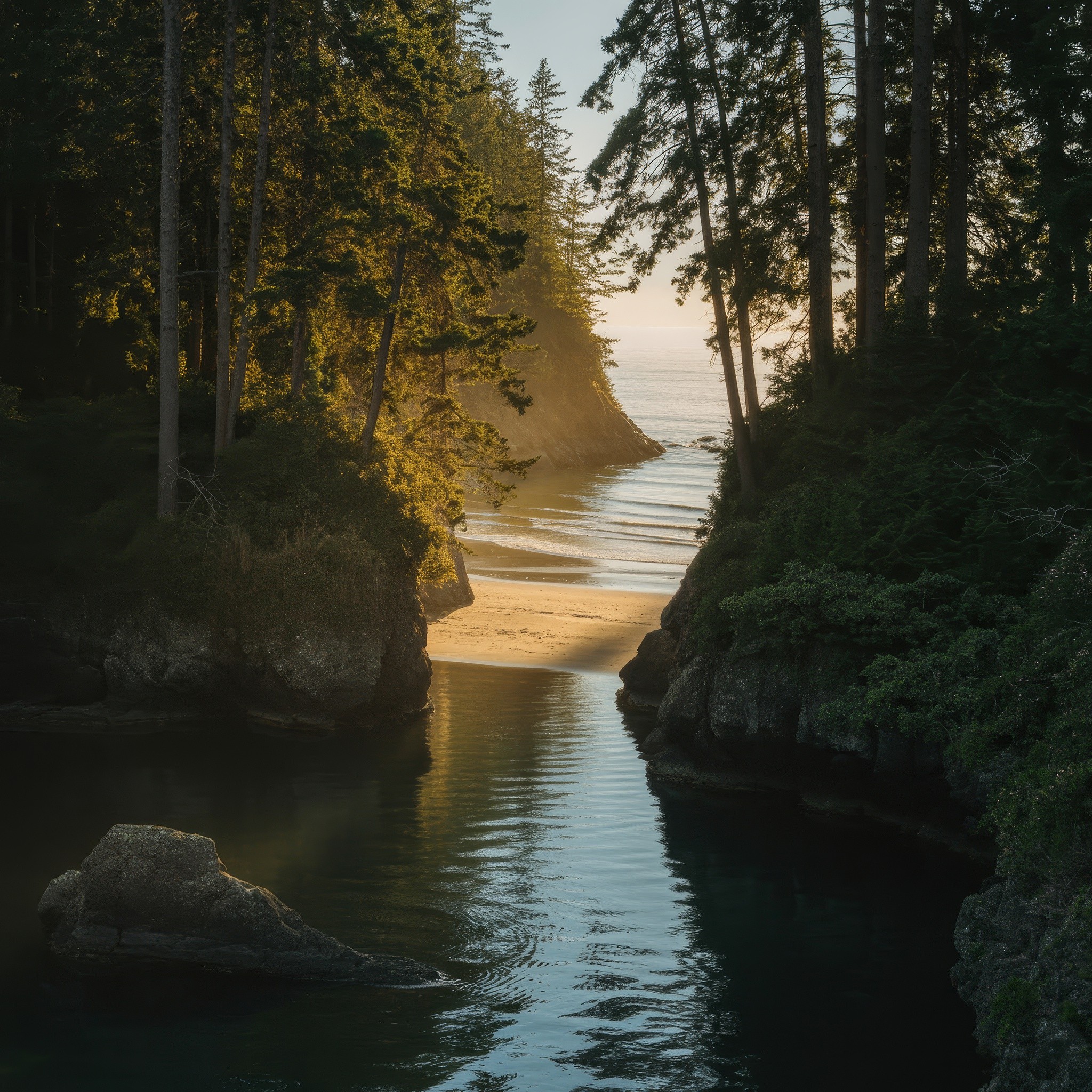 Tranquil bay on the BC Coast