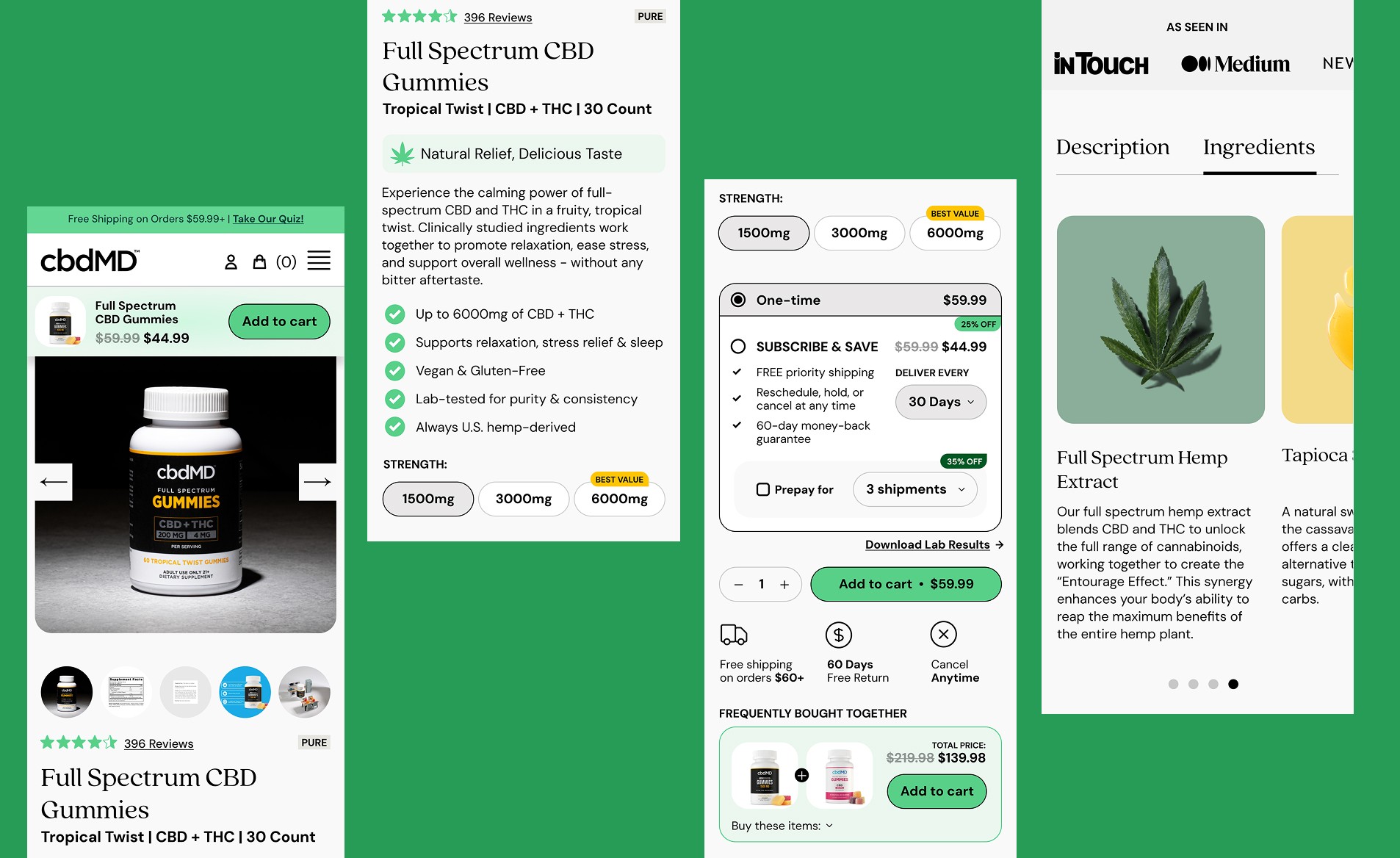 mobile responsive cbd website       │ │         design product page optimization